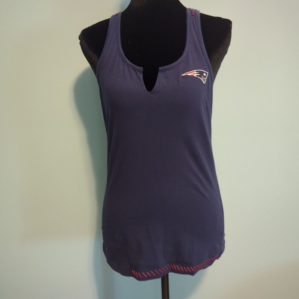 Touch By Alyssa Milano New England Patriots Tank Top Embroidered Back See Pics